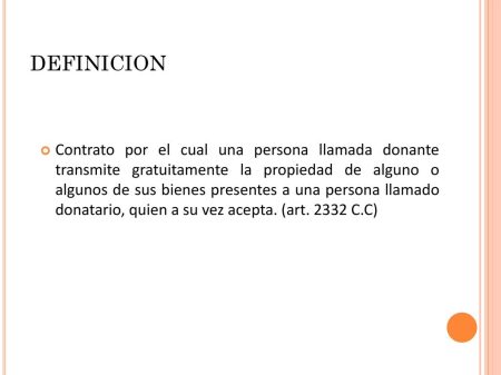 Derechos de los donatarios: