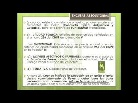 5 ejemplos de excusas absolutorias que debes conocer 5 ejemplos de excusas absolutorias que debes conocer