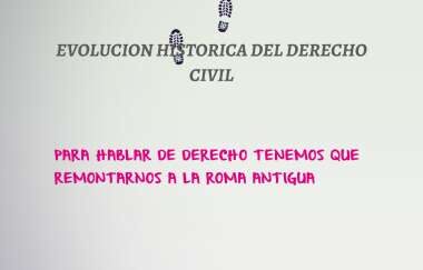 Desarrollo del derecho civil